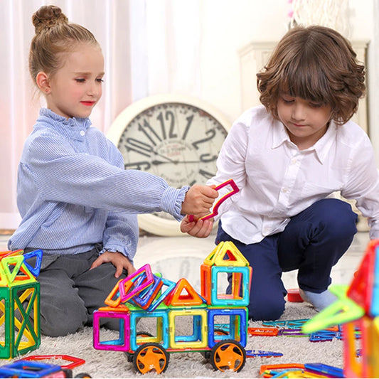 Magnets Toys for Kids Big Size Plus Magnetic Blocks for Children Designer Constructor Set Toys for Boys Building Blocks