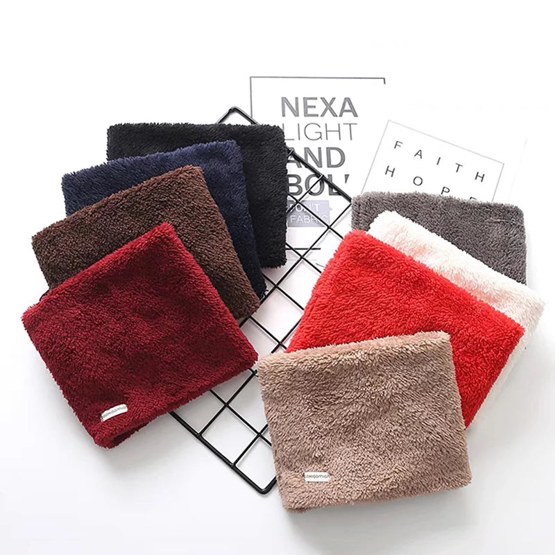 Velvet Girls Neck Scarf Toddler Winter Scarf Thick Warm Boys Baby Plush Collar Children Ring Scarf Baby Winter Baby Accessories