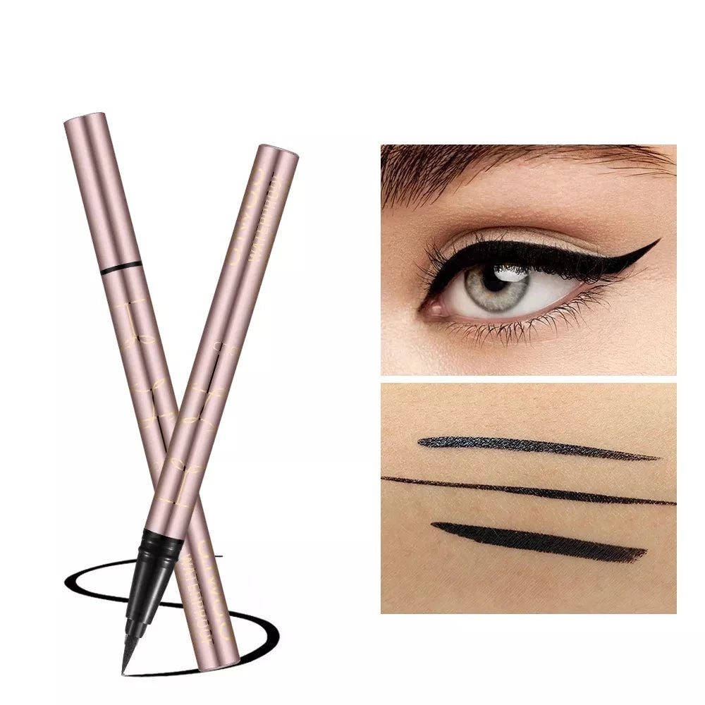 O.TWO.O Black Liquid Eyeliner Eye Make Up Super Waterproof Long Lasting Eye Liner Easy to Wear Eyes Makeup Cosmetics Tools