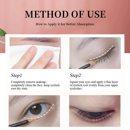 QIBEST Eyelash Growth Serum Liquid Eyelash Enhancer Vitamin E Treatment Lash lift Eyes Lashes Mascara Nourishing Eye Lengthening