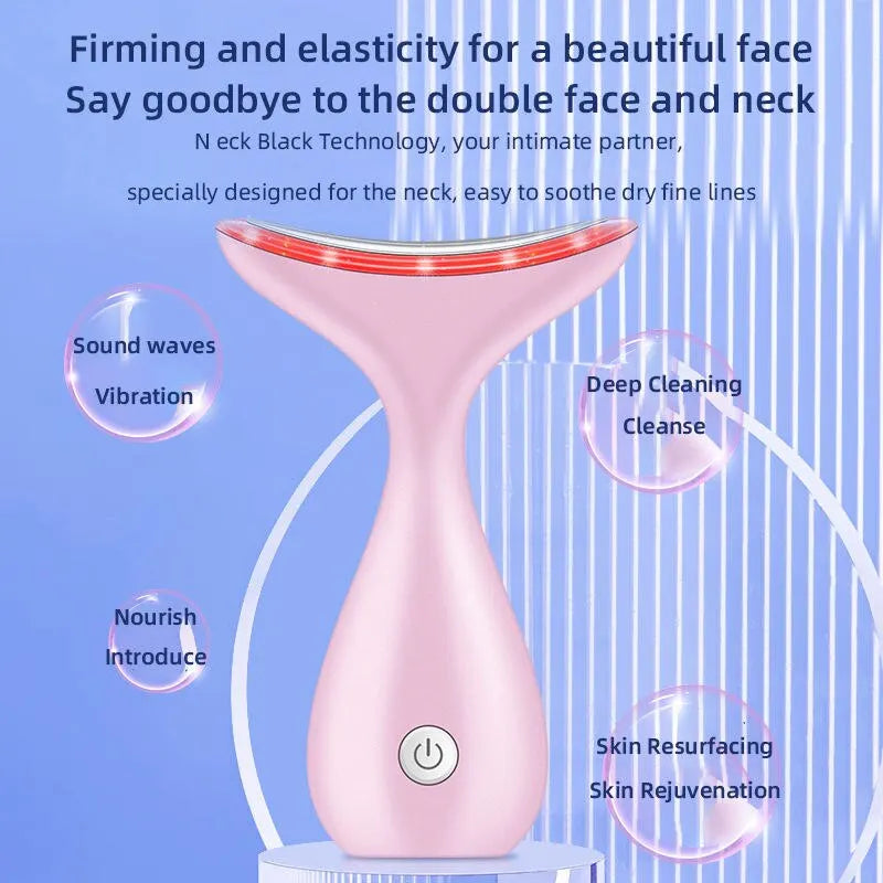 EMS Microcurrent LED Neck Beauty ThIghtening Instrument Lifting Anti -Wrinkle Remove Facial Massage To Beautify and Rejuvenate