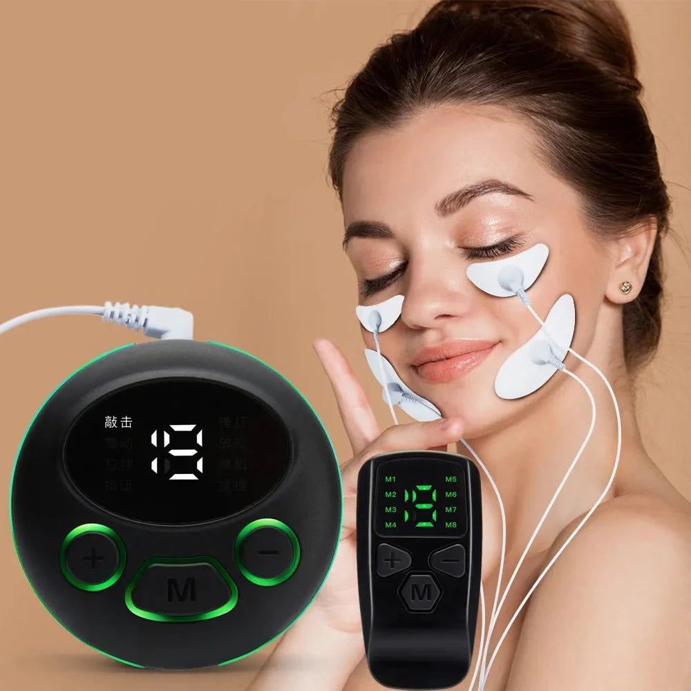 EMS Facial Massager Microcurrent Muscle Stimulator Facial Lifting Eye Beauty Device Neck Face Lift Skin Tightening Anti-Wrinkle