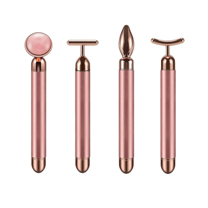 Portable Jade Beauty Wand Facial Lifting Firming Slimming Gold Wand Massager Exquisite Skin Brightening Complexion