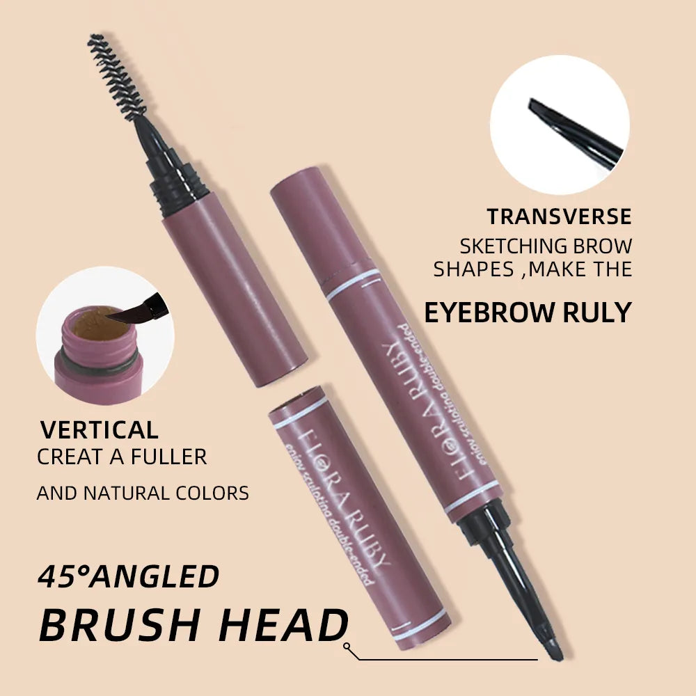 Eyebrow Eyes Cream Non Smudge Brown Setting Dye Brows Pen Waterproof Lasting Makeup Brow Balm Natural Quick-drying Eyebrow