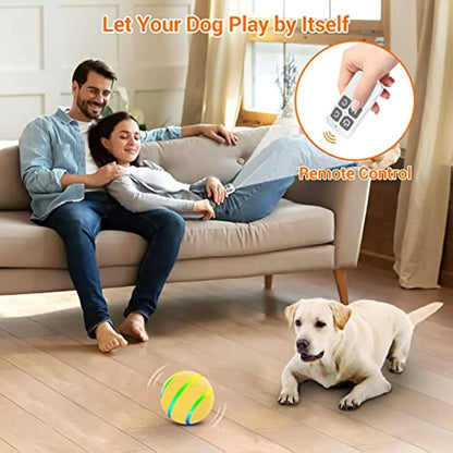 ATUBAN Remote Control Dog Balls,Peppy Pet Ball for Dogs, Aggressive Chewers Toy,Automatic Interactive Rolling&Shaking Pet Gifts