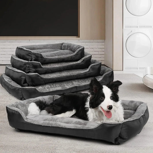 ATUBAN Dog Bed, Dog Beds for Large Medium Dogs, Rectangle Washable Dog Bed Comfortable and Breathable Large Dog Bed, Pet Bed