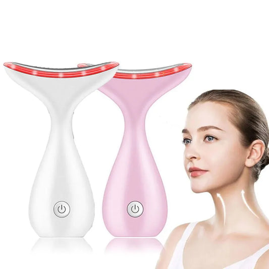 EMS Microcurrent LED Neck Beauty ThIghtening Instrument Lifting Anti -Wrinkle Remove Facial Massage To Beautify and Rejuvenate