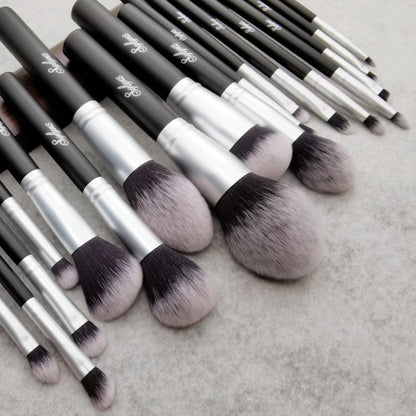 Makeup Brush Set Professional Brushes Full Black 18Pcs Face Eyes Cosmeitcs Powder Foundation Make Up Brushes Kit