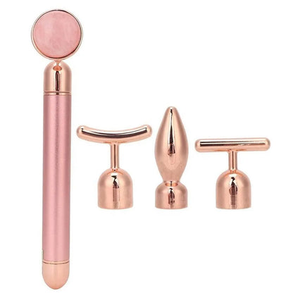 Portable Jade Beauty Wand Facial Lifting Firming Slimming Gold Wand Massager Exquisite Skin Brightening Complexion