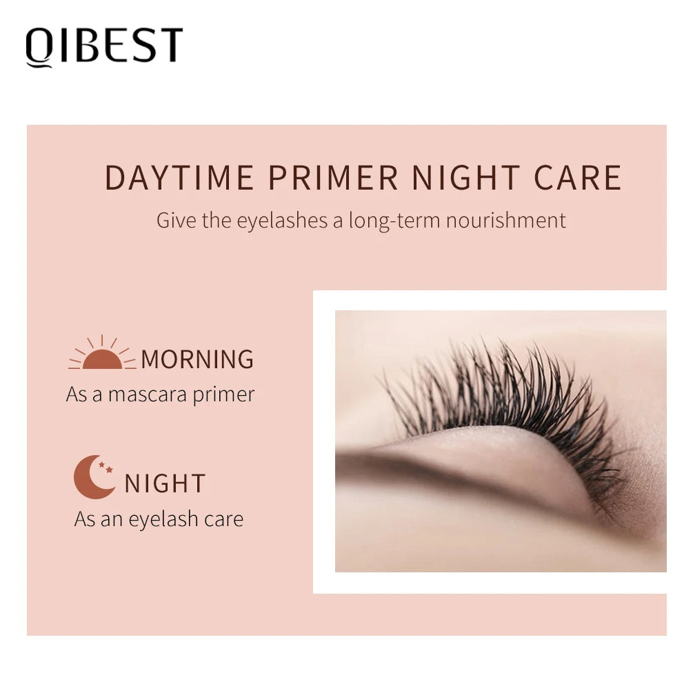 QIBEST Eyelash Growth Serum Liquid Eyelash Enhancer Vitamin E Treatment Lash lift Eyes Lashes Mascara Nourishing Eye Lengthening