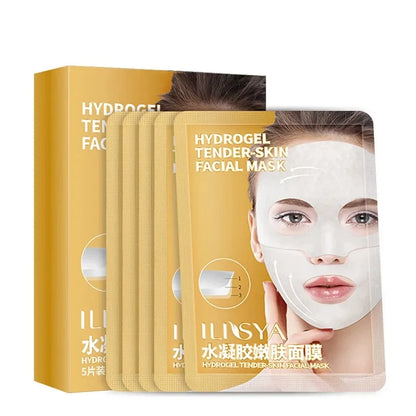 ILISYA Snail Essence Repaing Hydrogel Facial Mask Anti-Wrinkle Anti-Ageing Hydrogel Tender-Skin Prevent Wrinkles Face Patch