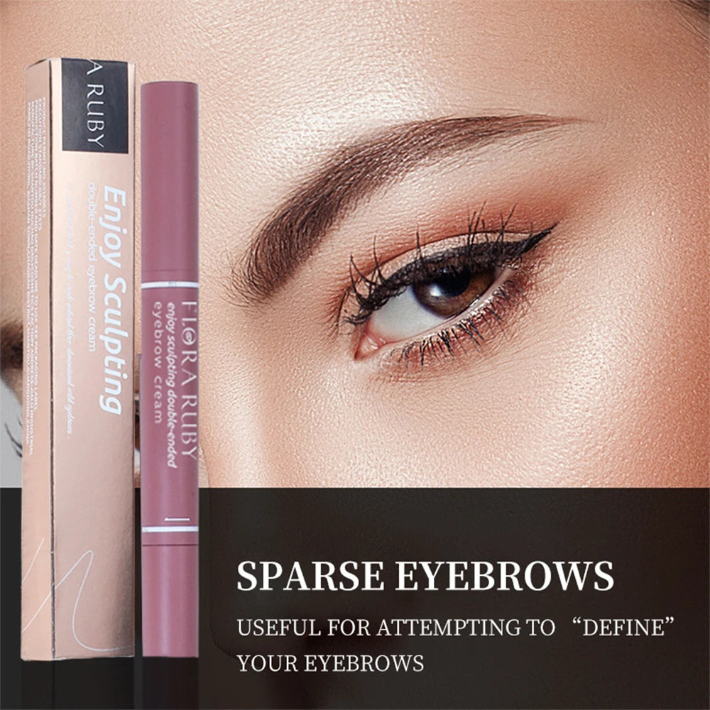 Eyebrow Eyes Cream Non Smudge Brown Setting Dye Brows Pen Waterproof Lasting Makeup Brow Balm Natural Quick-drying Eyebrow