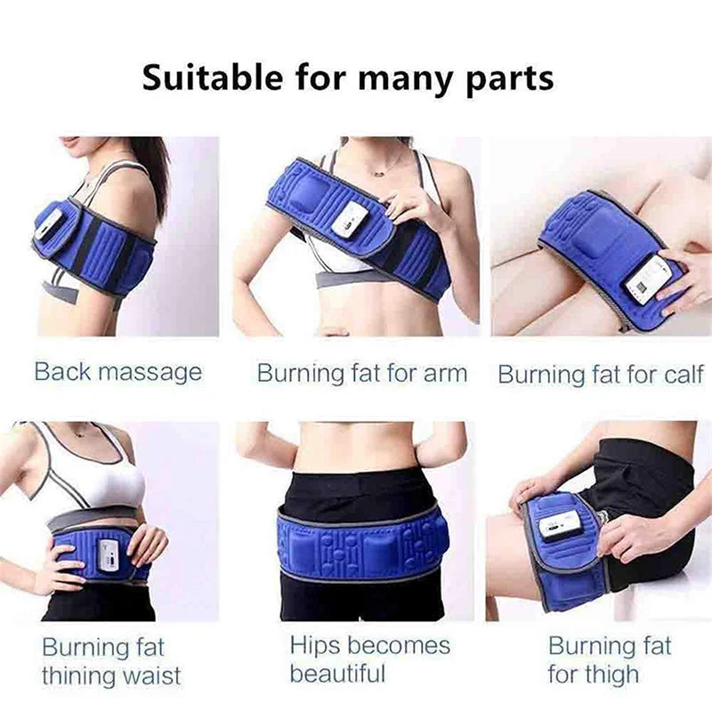 Electric Vibrating Slimming Belt Fitness Massager Slimming Machine Lose Weight Fat Burning Abdominal Muscle Waist Trainer Tool